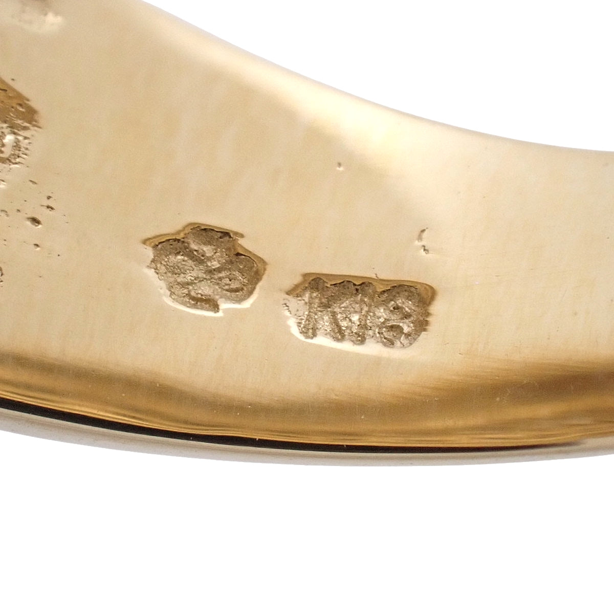 Diamond Ring D0.50 Yellow Gold K18YG Size 15 (US 7.25) 7.3g