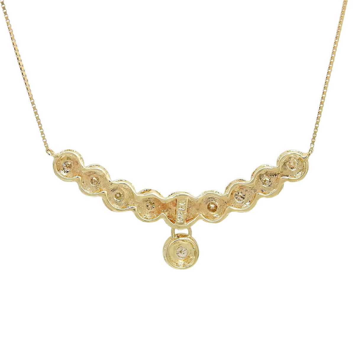 10颗钻石项链,D0.50,18K黄金,4.1克