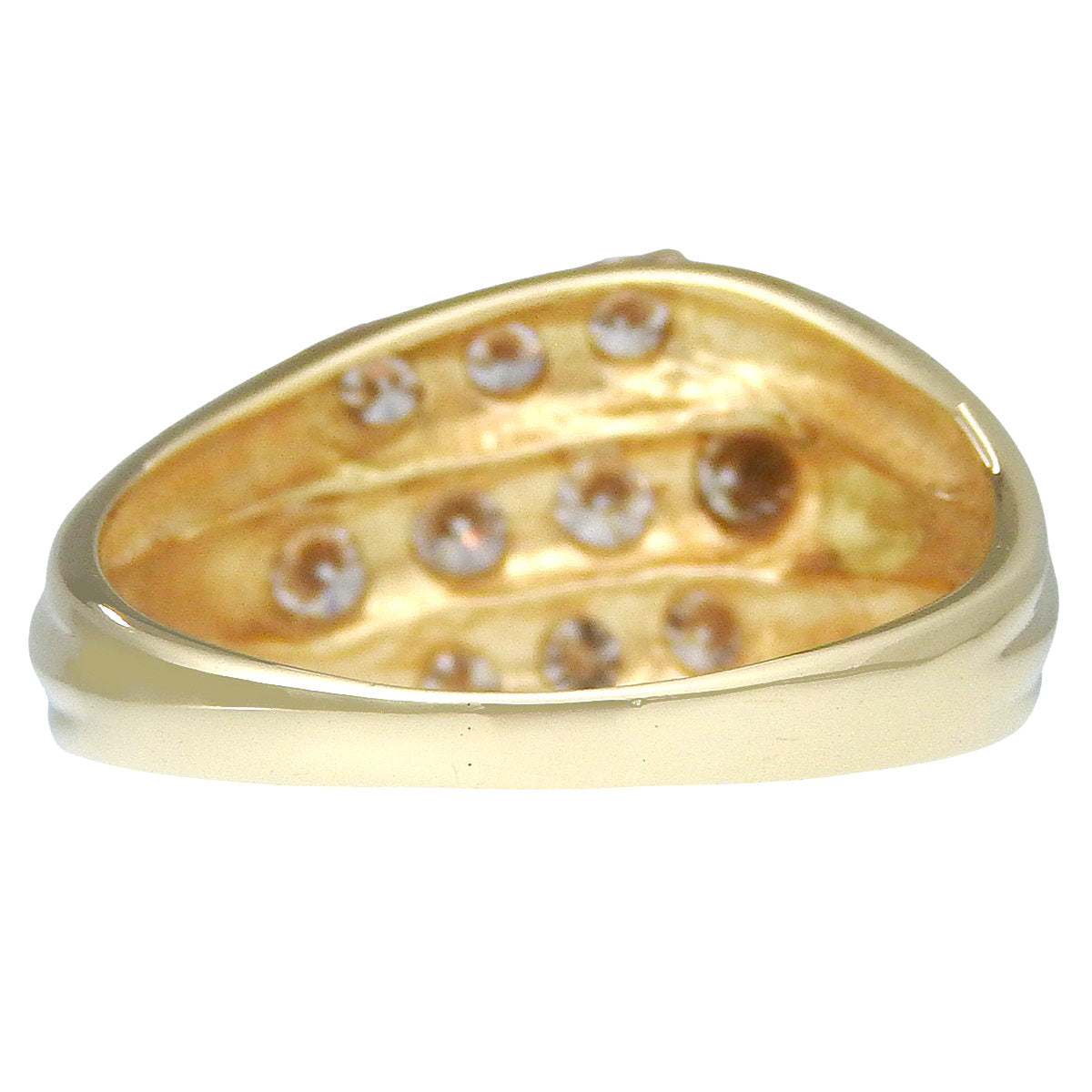 Diamond ring D1.02 Yellow gold K18YG 5.1g