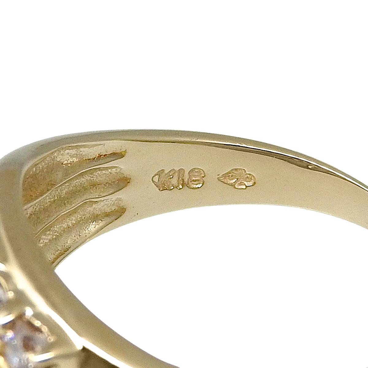 Diamond ring D1.02 Yellow gold K18YG 5.1g