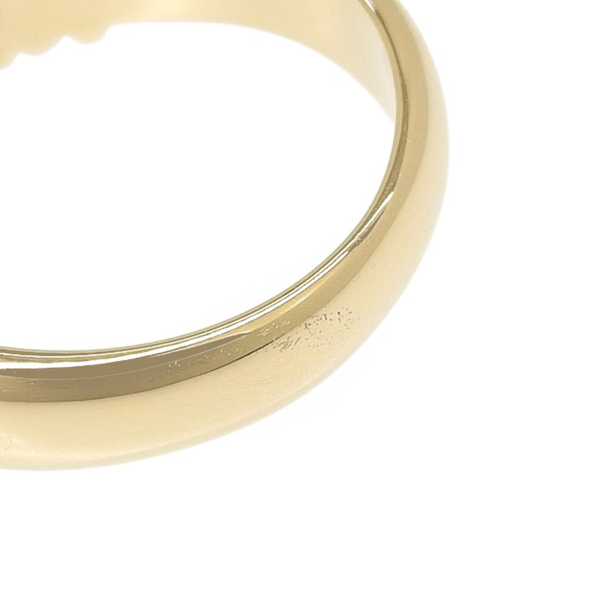 3PD Heart Ring D0.21 Yellow Gold K18YG Platinum Pt900 7.6g