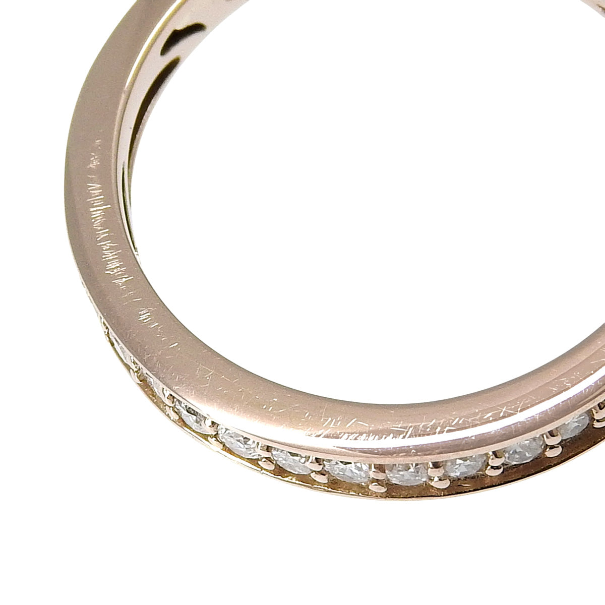 Half Eternity Diamond Ring D0.40 K18PG Size 14 (54) 3.6g
