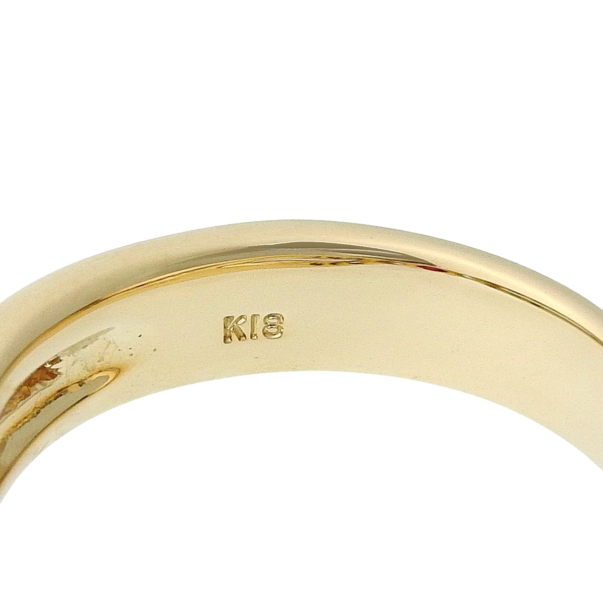 Ruby and diamond ring, R0.42/D0.17, 18K yellow gold, 5.2g