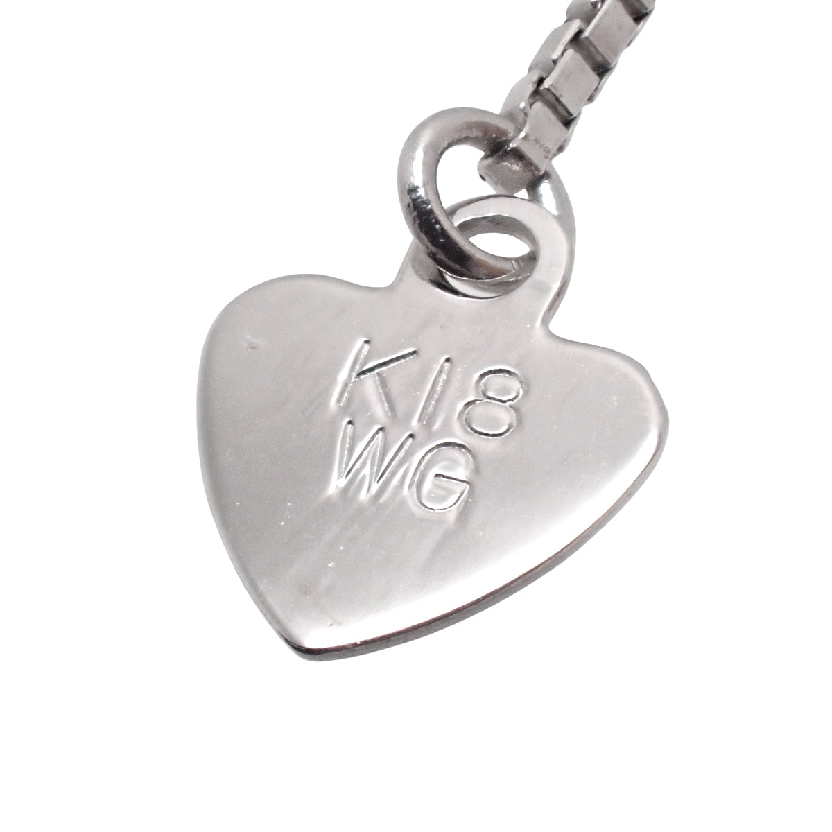Diamond Necklace D0.30 White Gold K18WG 4.5g