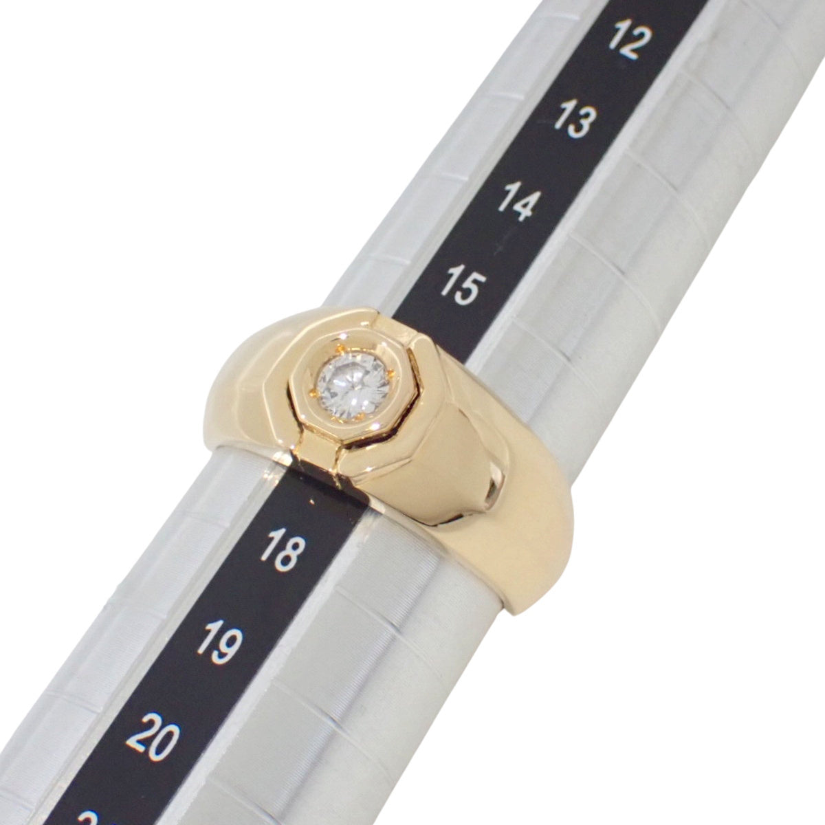 1PD ダイヤモンド リング D0.2 イエローゴールド K18YG 16.5(56.5)号 6.1g