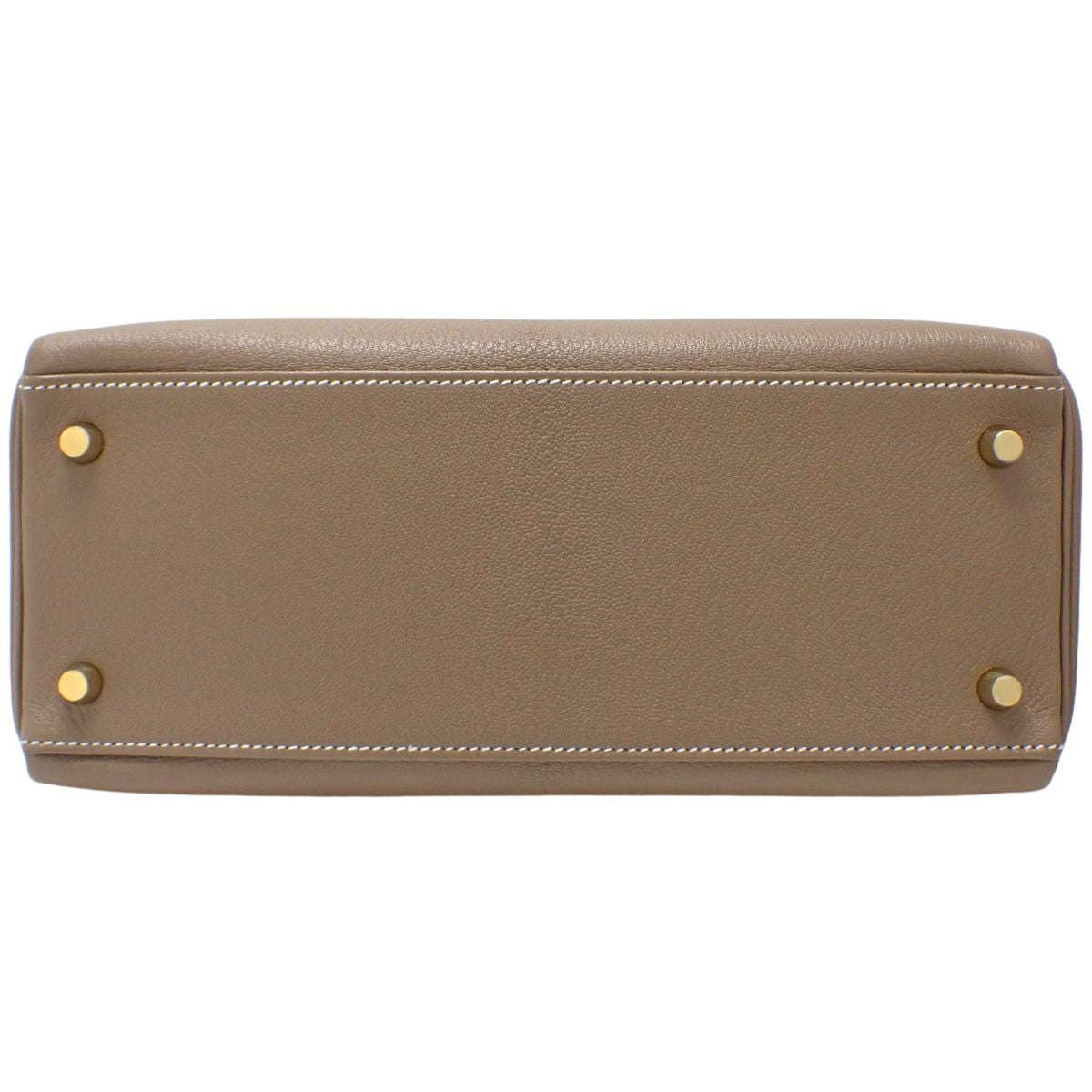 ケリー28 (内縫い) シェーブル エトープ/エトゥープ シャンパンゴールド金具 D刻印