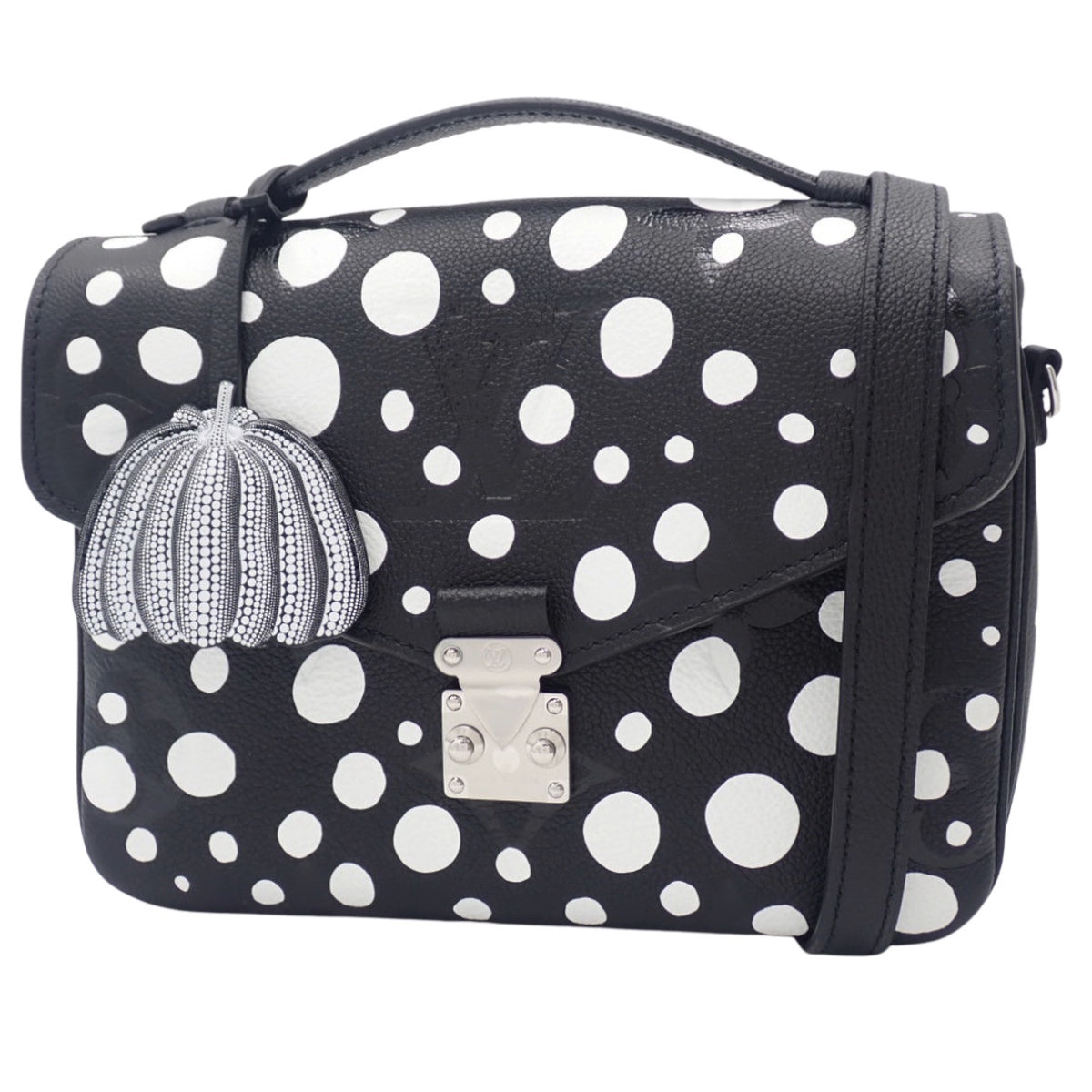 Monogram Empreinte LV×YK Pochette Metis 黑白 M46409 草间弥生联名款