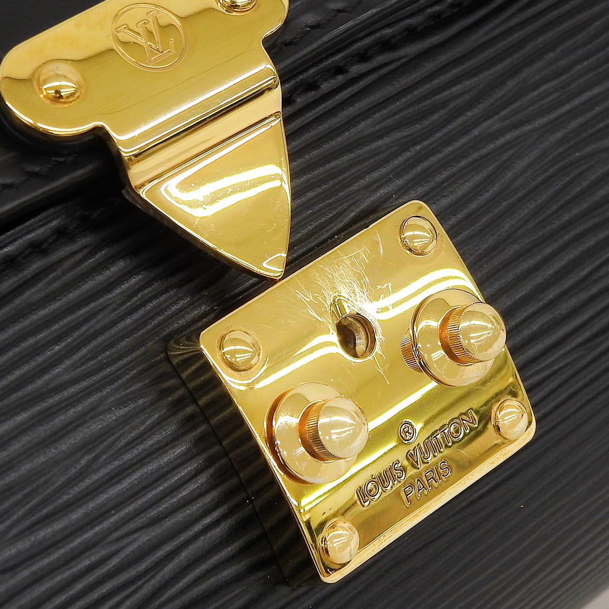 Epi Papillon 旅行箱,Epi 黑色皮革 M58655