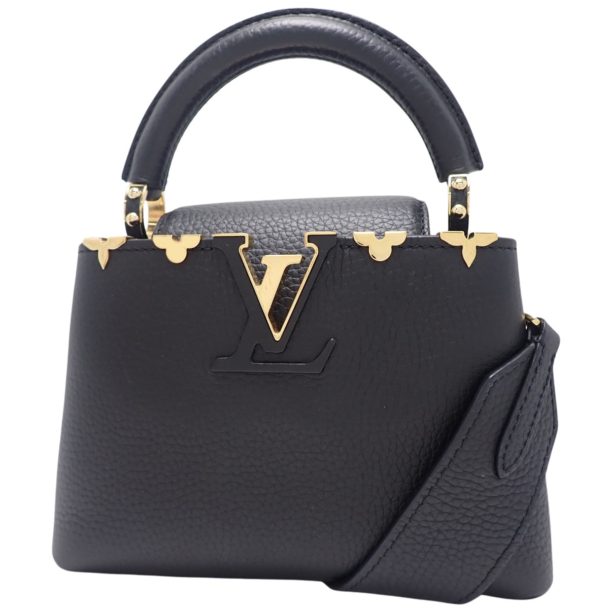 Capucines MINI Taurillon Leather Noir M56669