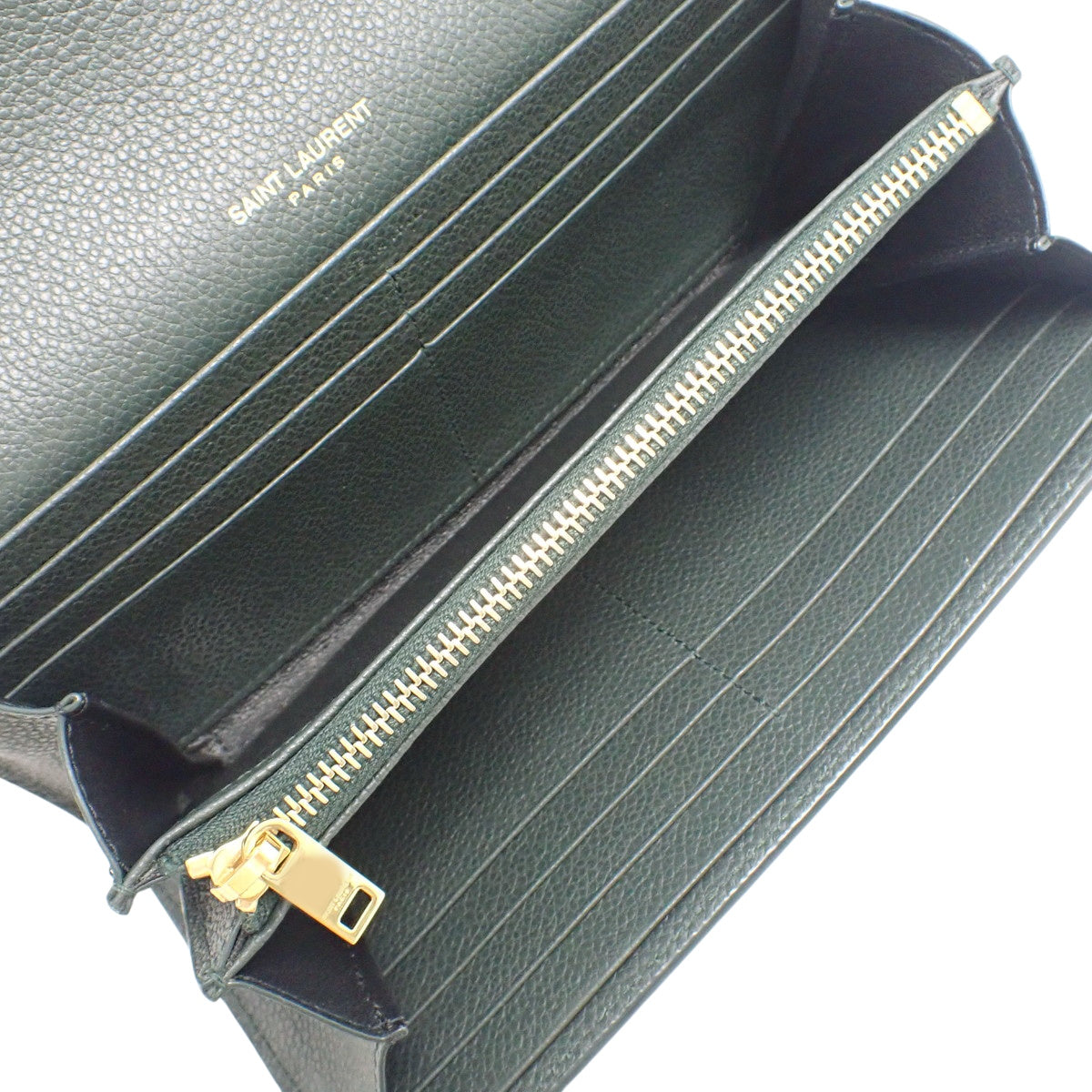 Cassandra Flap Wallet in Dark Green Leather 414567 B680J