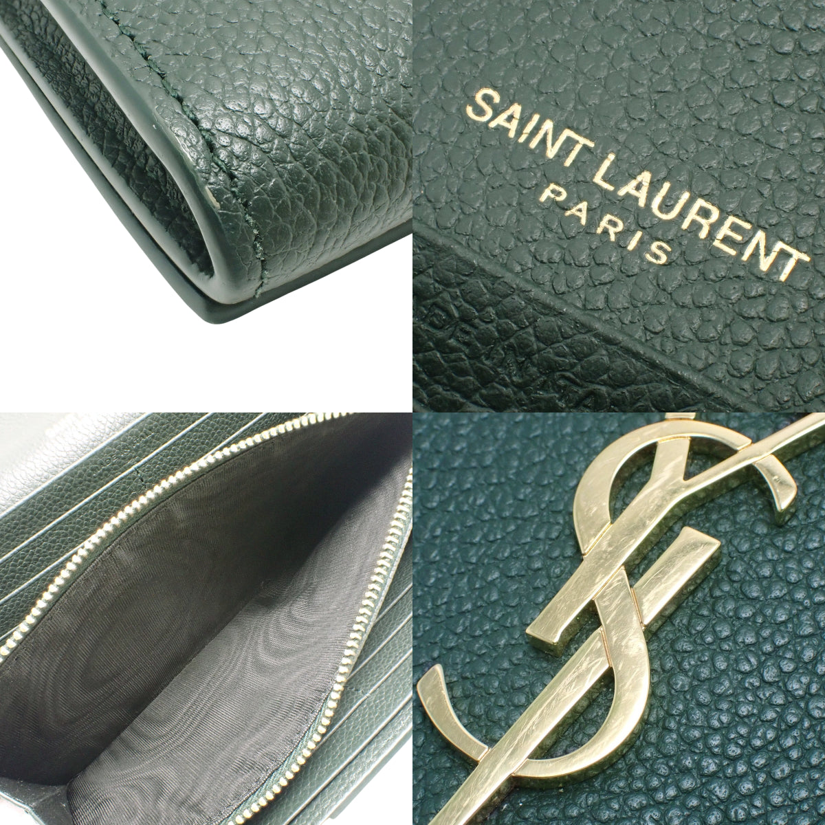 Cassandra Flap Wallet in Dark Green Leather 414567 B680J