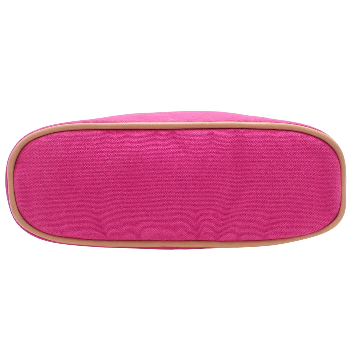 Bolide Mini Pouch in Pink Cotton Canvas with Silver Hardware