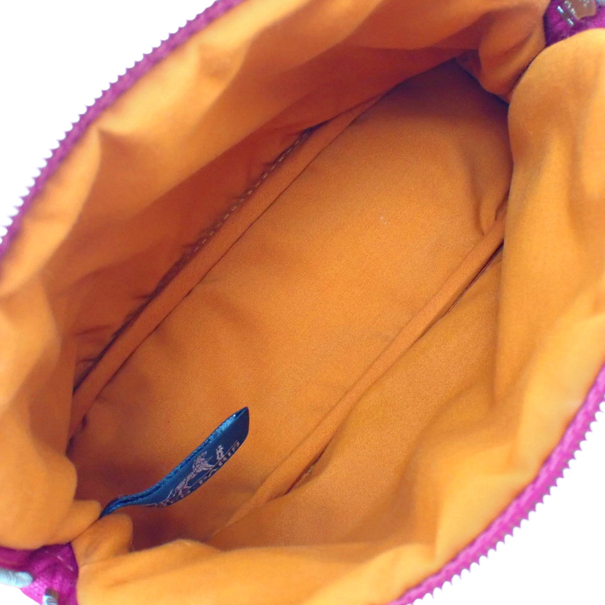Bolide Mini Pouch in Pink Cotton Canvas with Silver Hardware