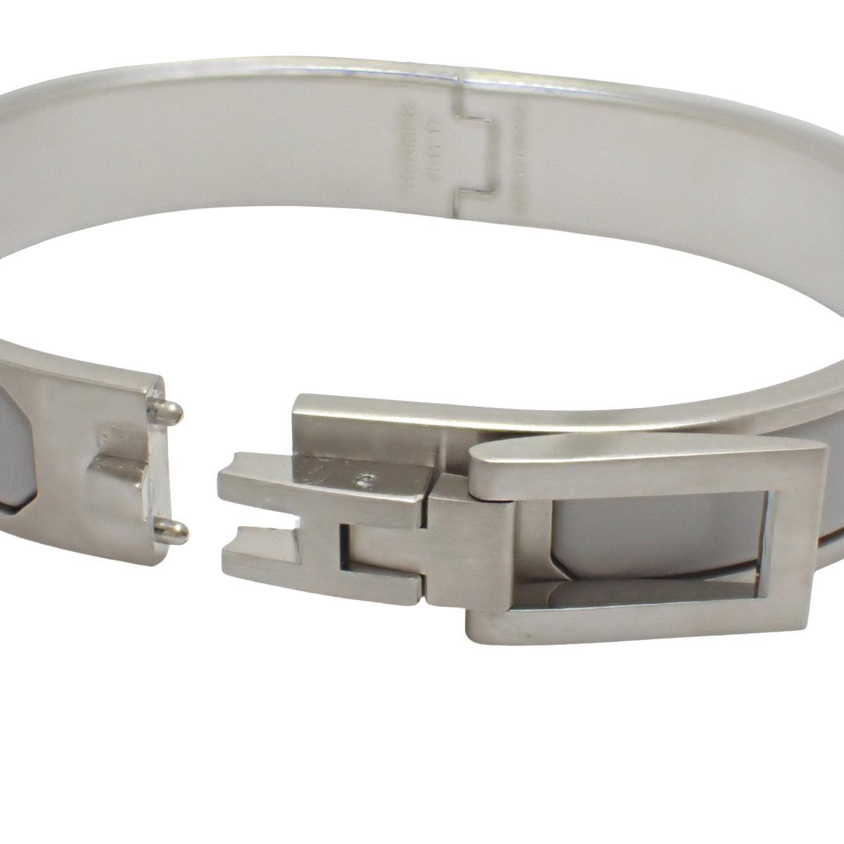 Jet Bangle Metal Silver Gray