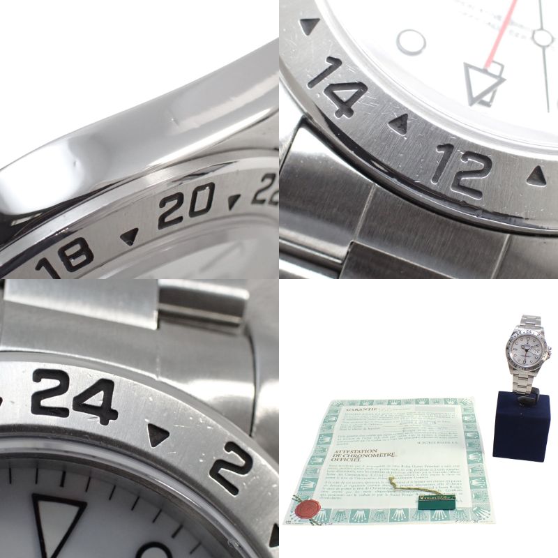 Explorer II 16570 SS N 编号 白色自动男士腕表
