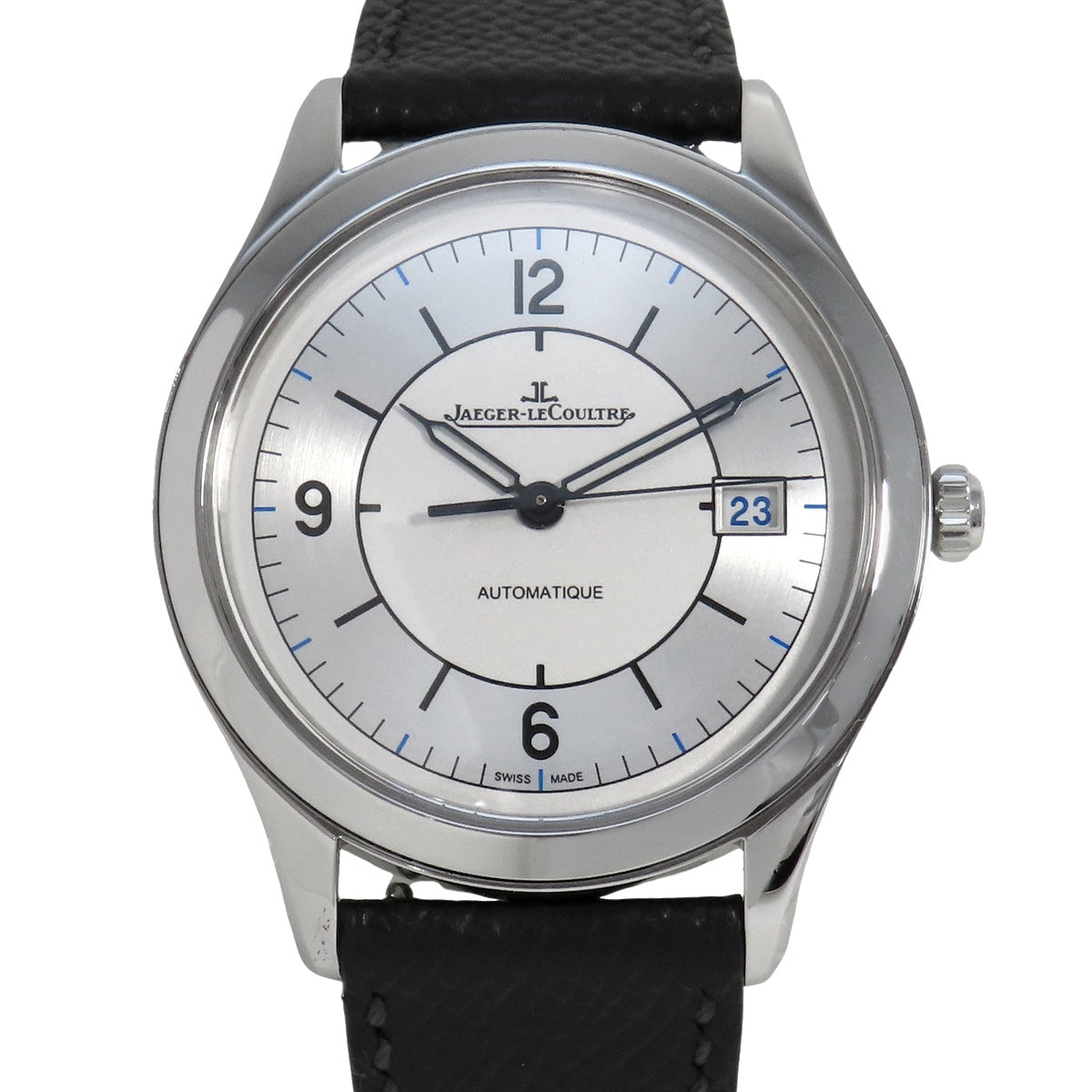 マスターコントロール デイト Q1548530 SS/革 シルバー 自動巻き メンズ