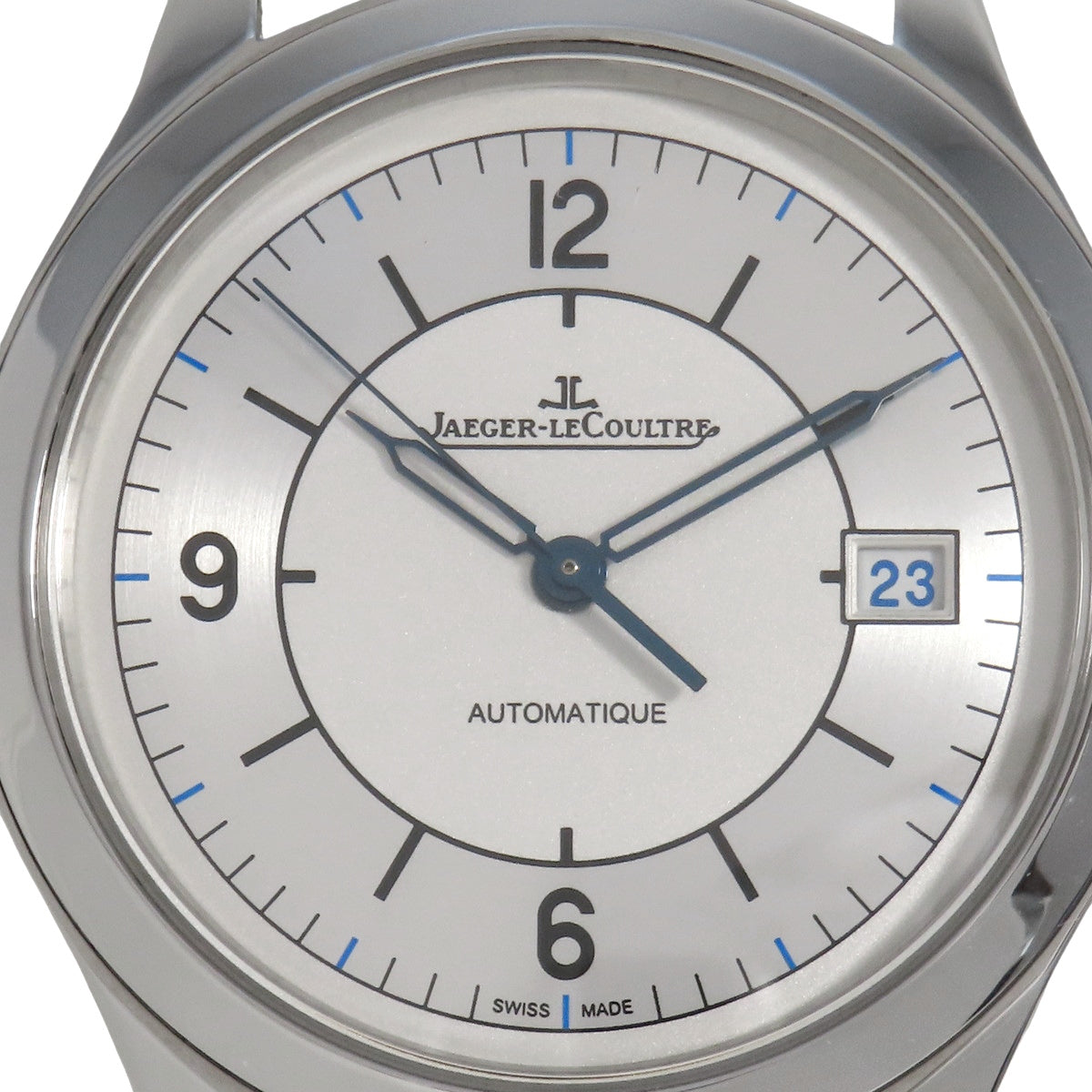 Master Control Date Q1548530 Stainless Steel/Leather Silver Automatic Men's