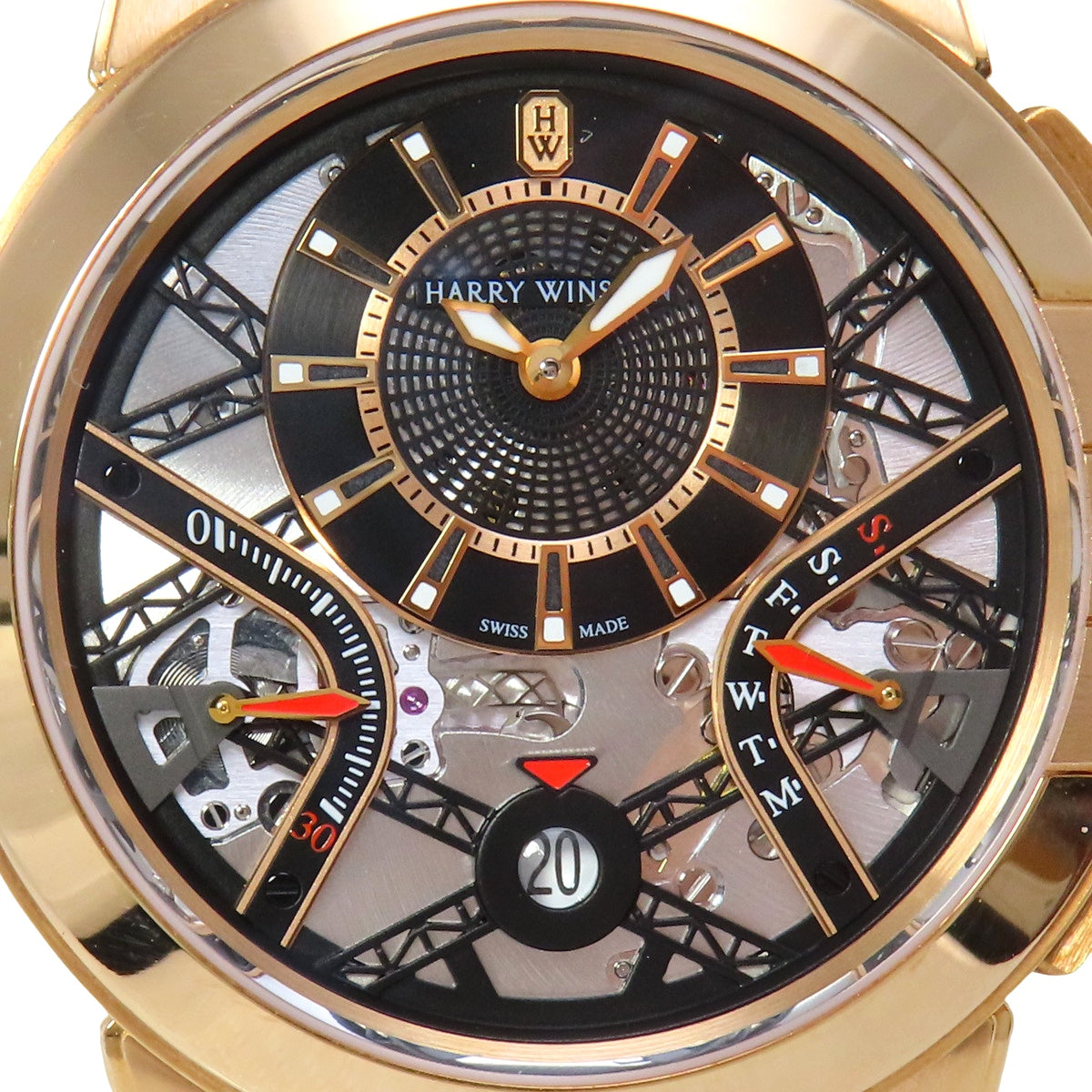 Ocean by Retrograde OCEABI42RR001 RG/Leather Silver Automatic Men's Watch