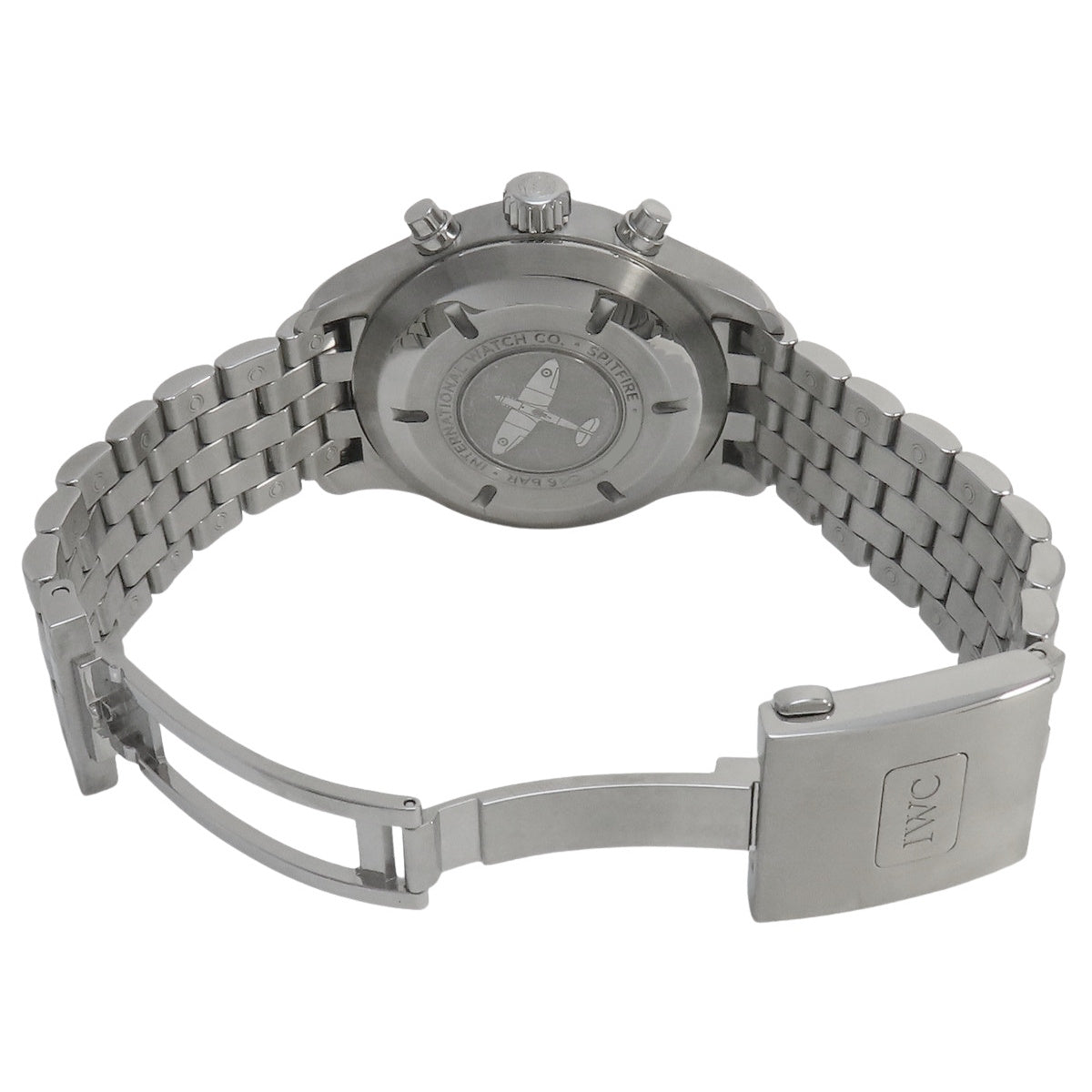 パイロットウォッチ クロノグラフ スピットファイア IW377719 SS グレー 自動巻き メンズ