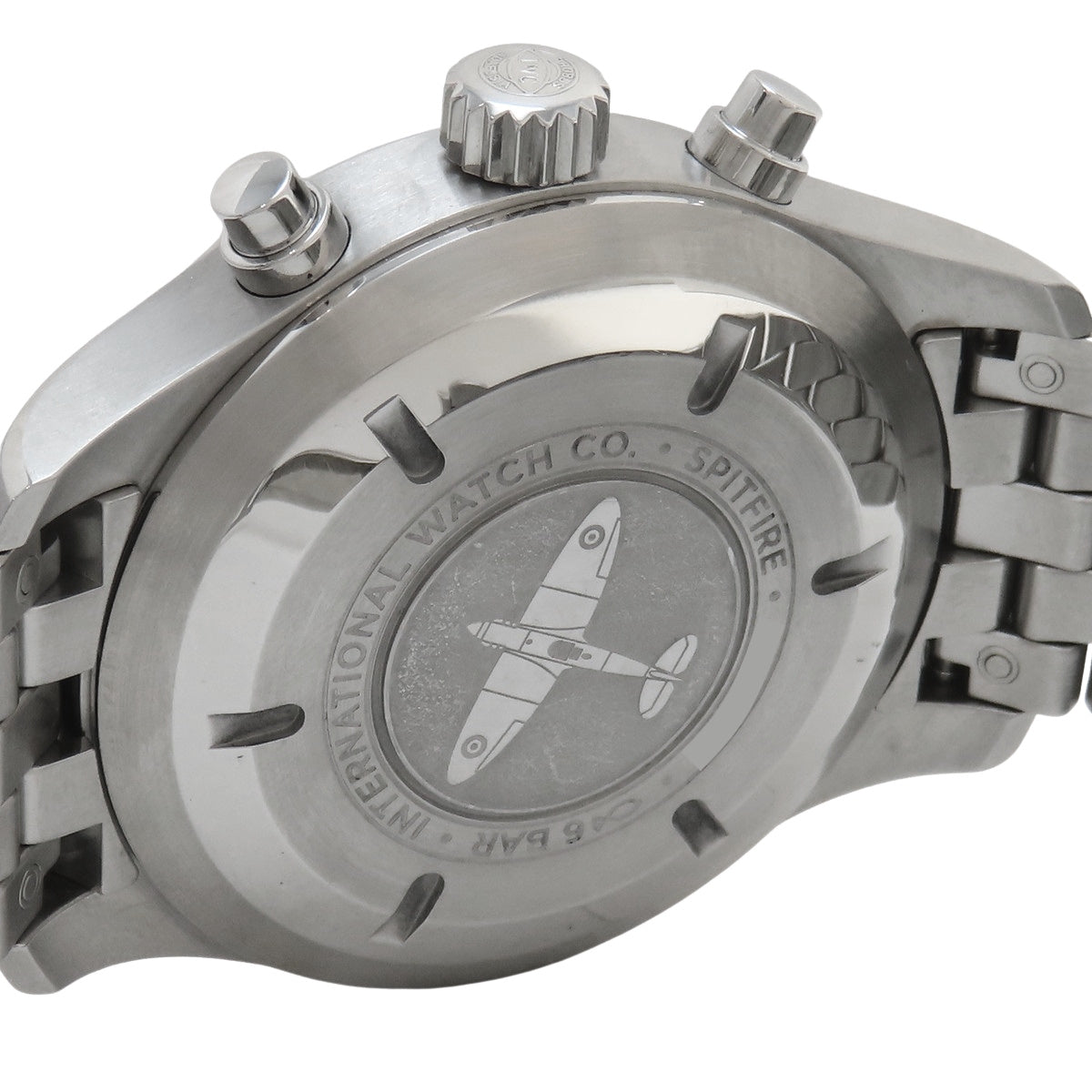 パイロットウォッチ クロノグラフ スピットファイア IW377719 SS グレー 自動巻き メンズ