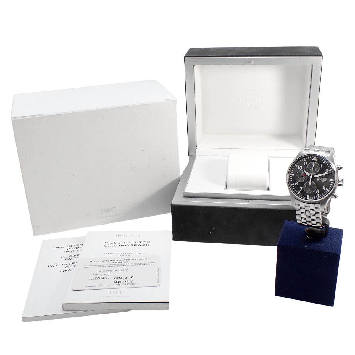 パイロットウォッチ クロノグラフ スピットファイア IW377719 SS グレー 自動巻き メンズ