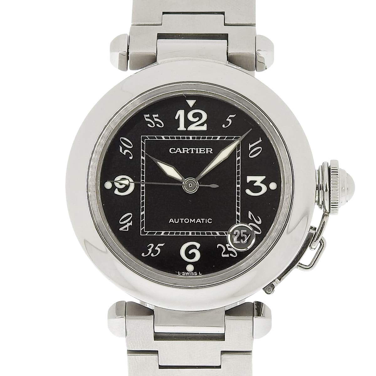 Pasha C W31043M7 SS Black Automatic Unisex