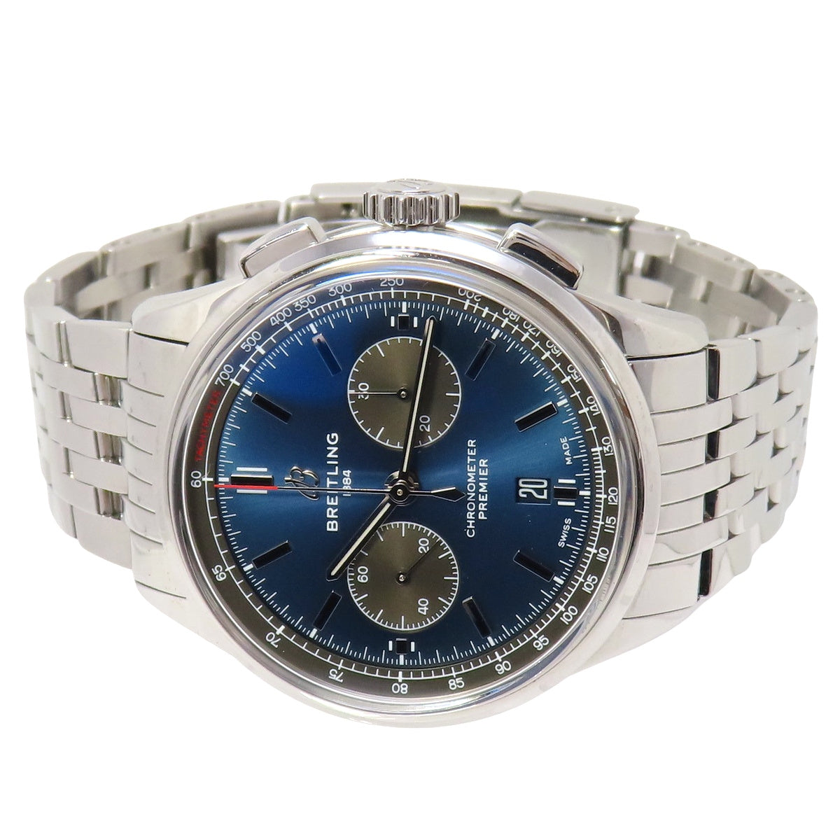 Premier B01 Chronograph 42 AB0118.A61C1A1 Stainless Steel Blue Automatic Men's Watch