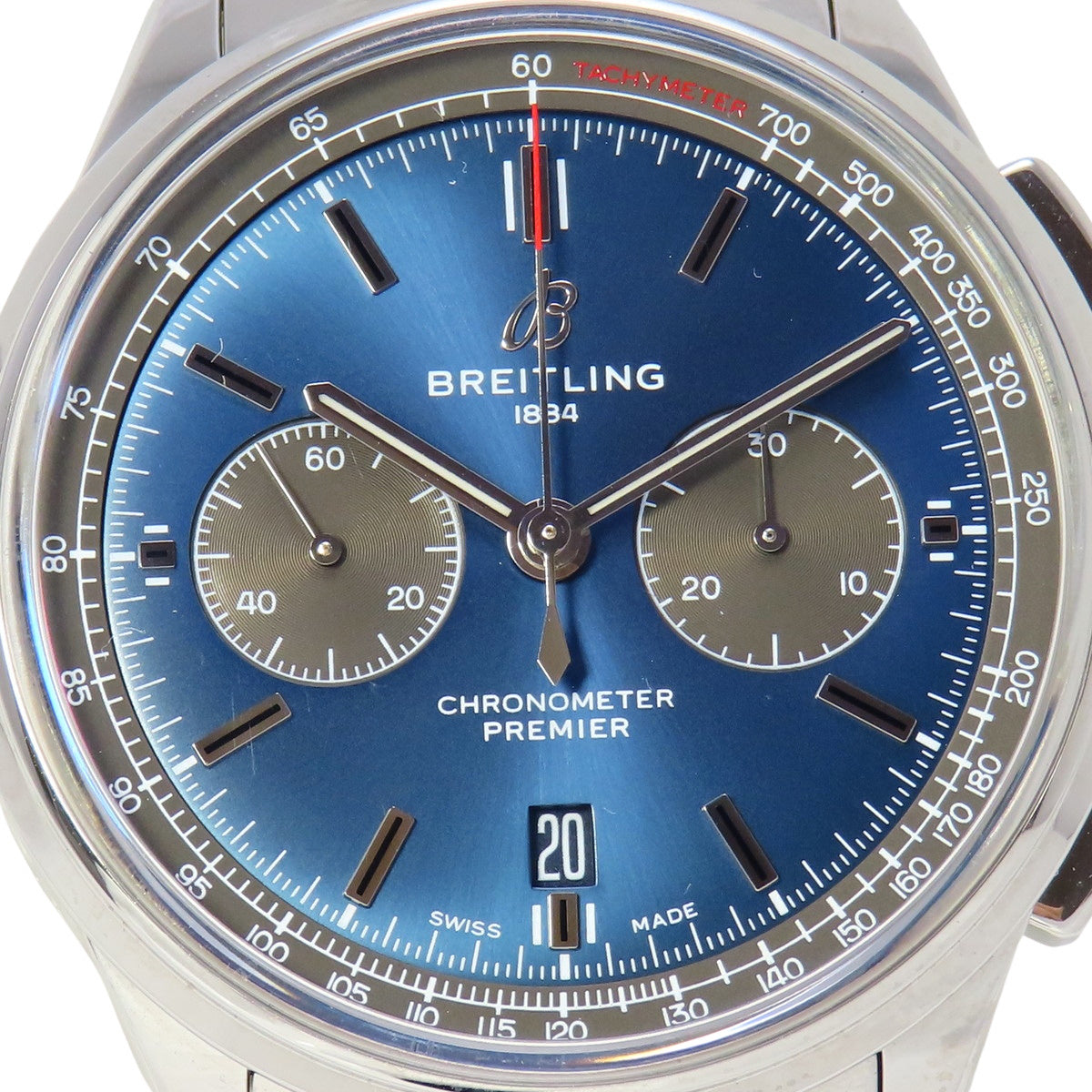Premier B01 计时码表 42 AB0118.A61C1A1 不锈钢蓝色自动男士腕表