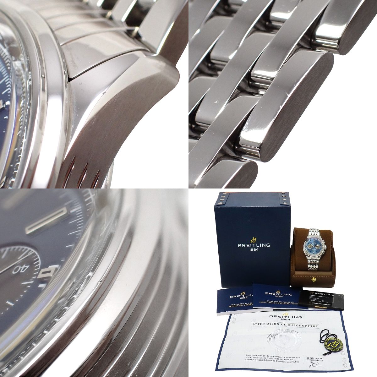 プレミエ B01 クロノグラフ42 AB0118.A61C1A1 SS ブルー 自動巻き メンズ