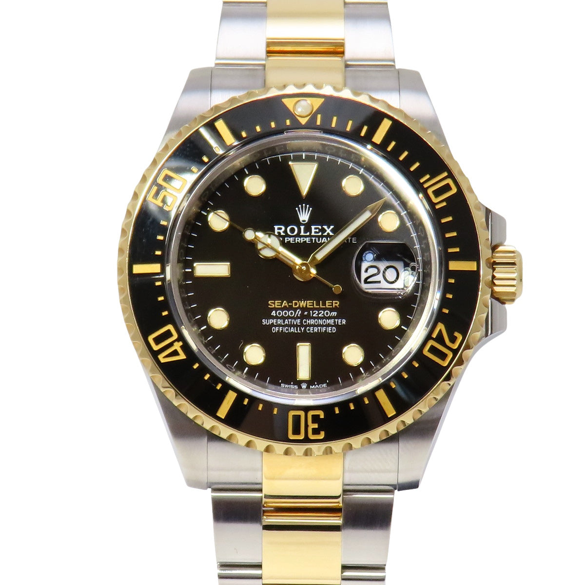 Sea-Dweller 126603 YG/SS Random Number Black Automatic Men's