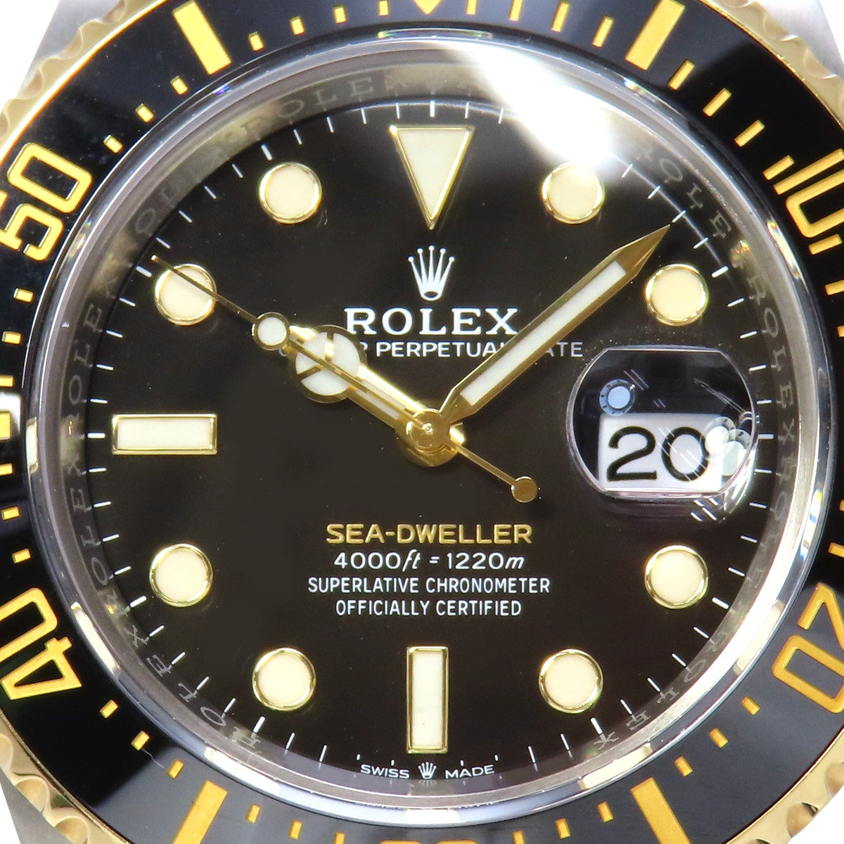 Sea-Dweller 126603 YG/SS Random Number Black Automatic Men's