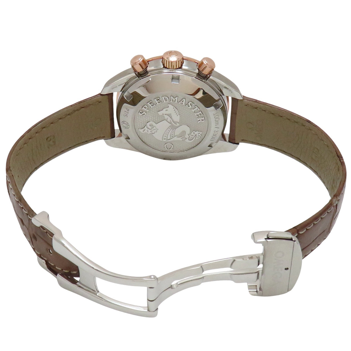 超霸38同轴计时码表 324.23.38.50.02.002 PG/SS/皮革 象牙色 自动男士腕表