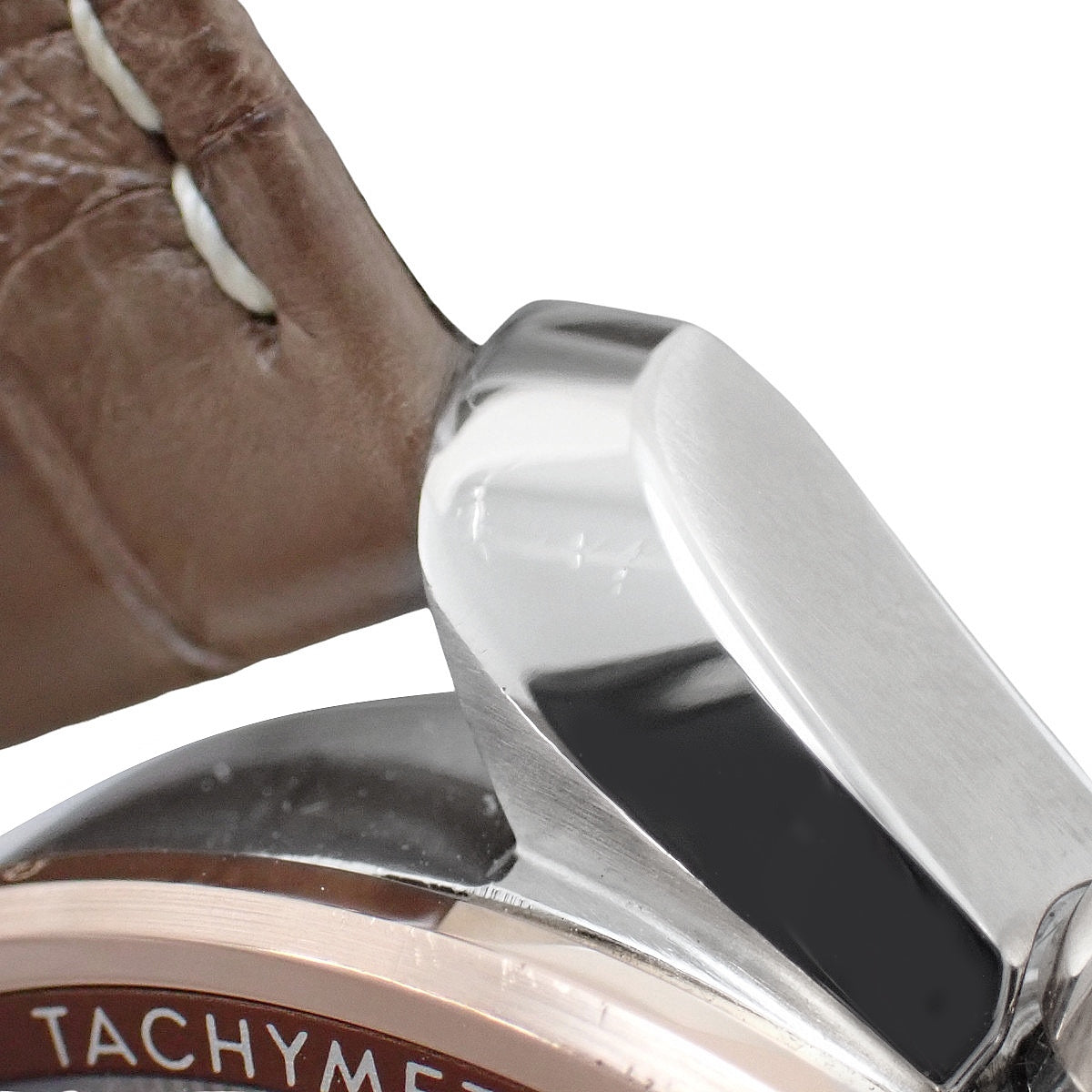 超霸38同轴计时码表 324.23.38.50.02.002 PG/SS/皮革 象牙色 自动男士腕表