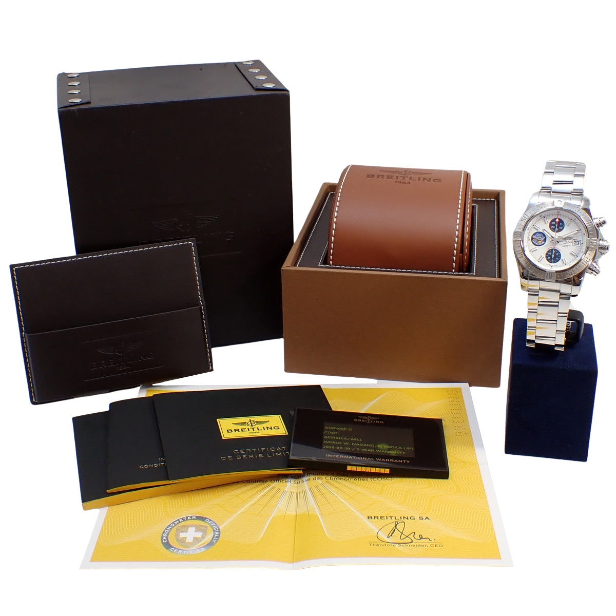 アベンジャーⅡ ブルーインパルス リミテッドエディション 日本国内300本限定 A133811A/A811 SS ホワイト 自動巻き メンズ