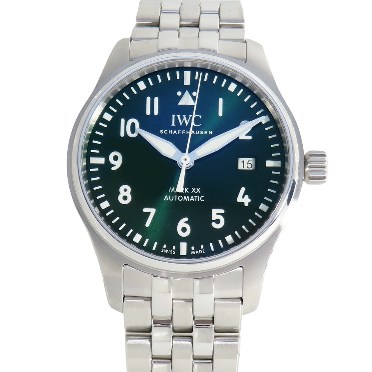 飞行员腕表 Mark XX IW328205 不锈钢绿色自动男士腕表