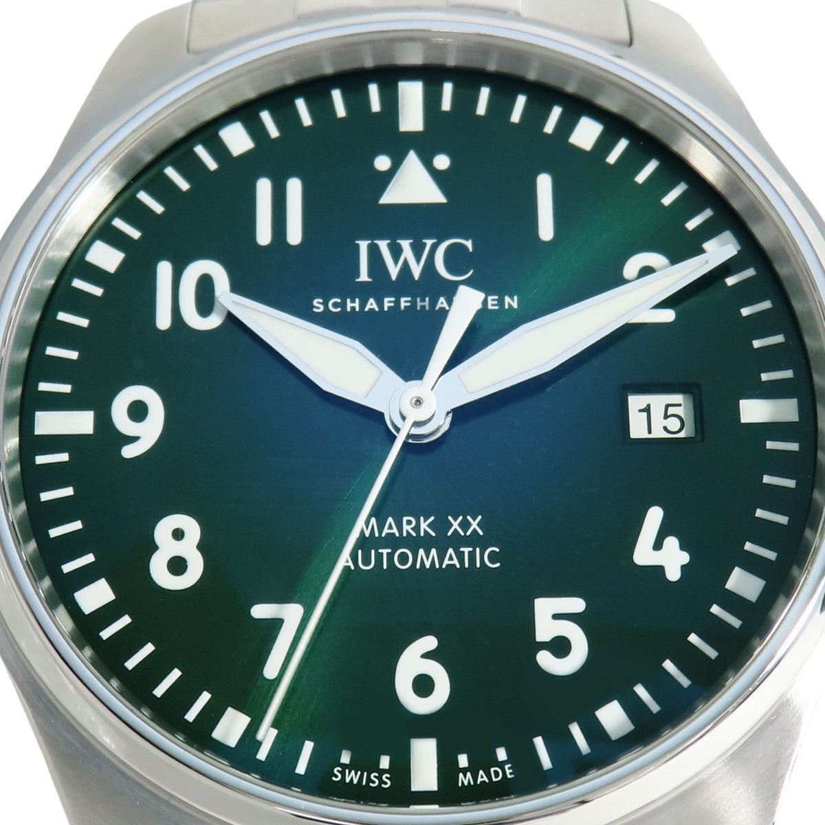 飞行员腕表 Mark XX IW328205 不锈钢绿色自动男士腕表