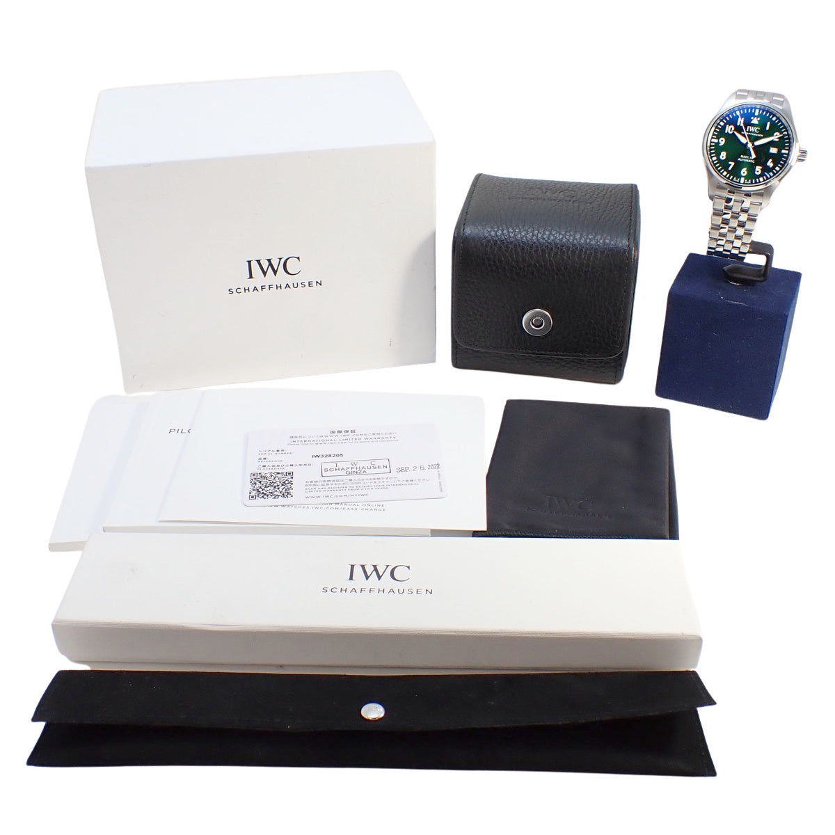 飞行员腕表 Mark XX IW328205 不锈钢绿色自动男士腕表