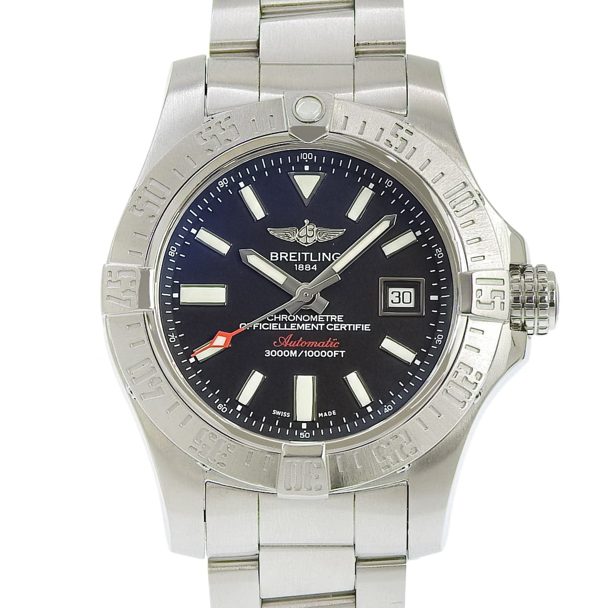 アヴェンジャー2 シーウルフ A1733110/BC30 SS ブラック 自動巻き メンズ