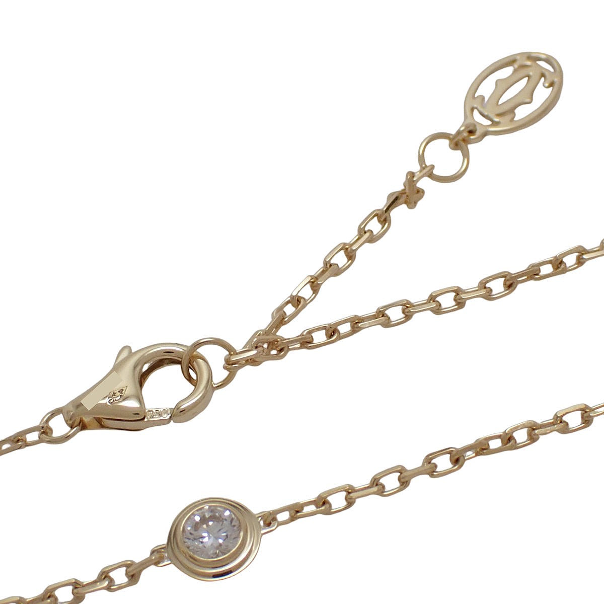 ダムール ブレスレット ダイヤモンド イエローゴールド K18YG