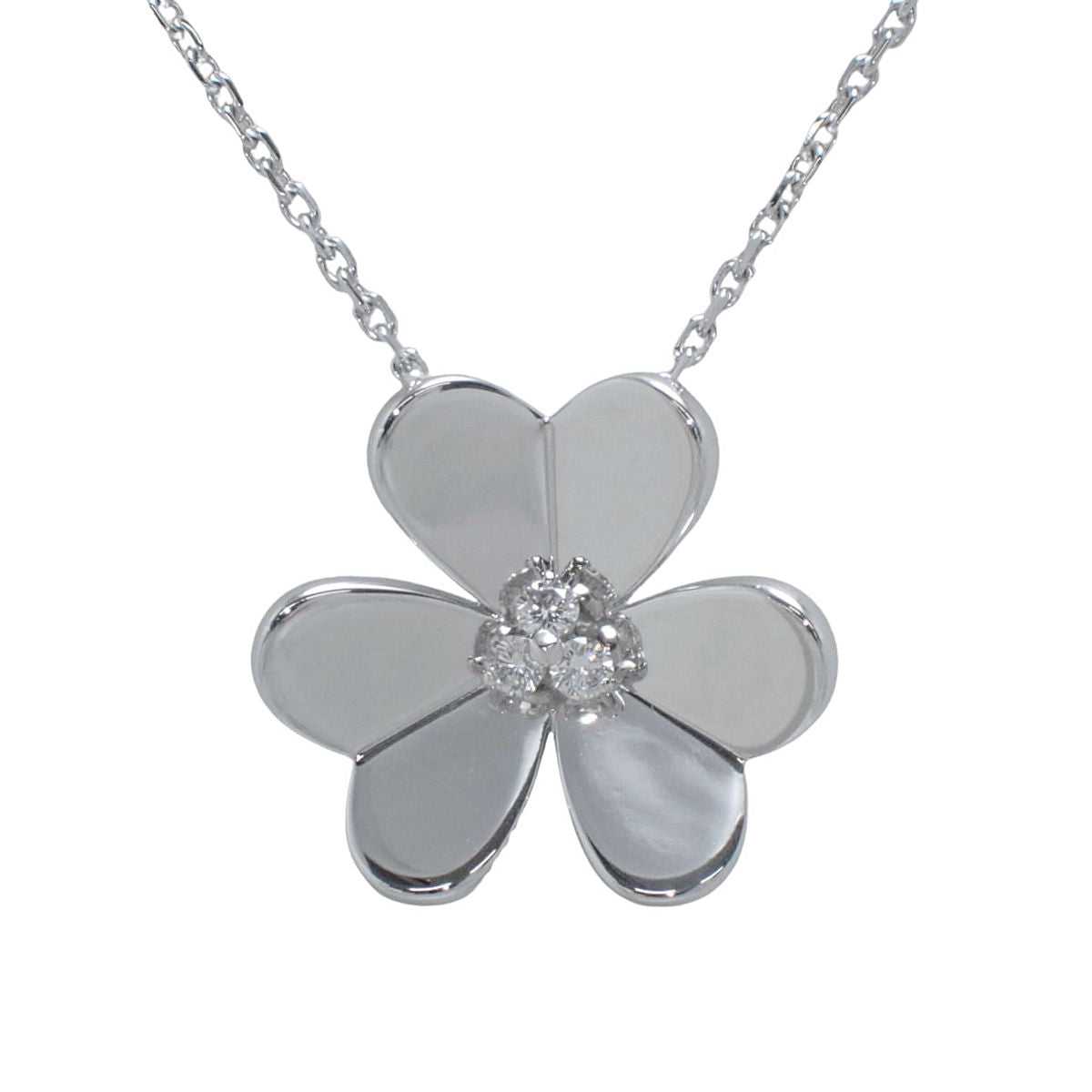 Frivole pendant, large model, diamond, white gold, 18K white gold, 18K white gold