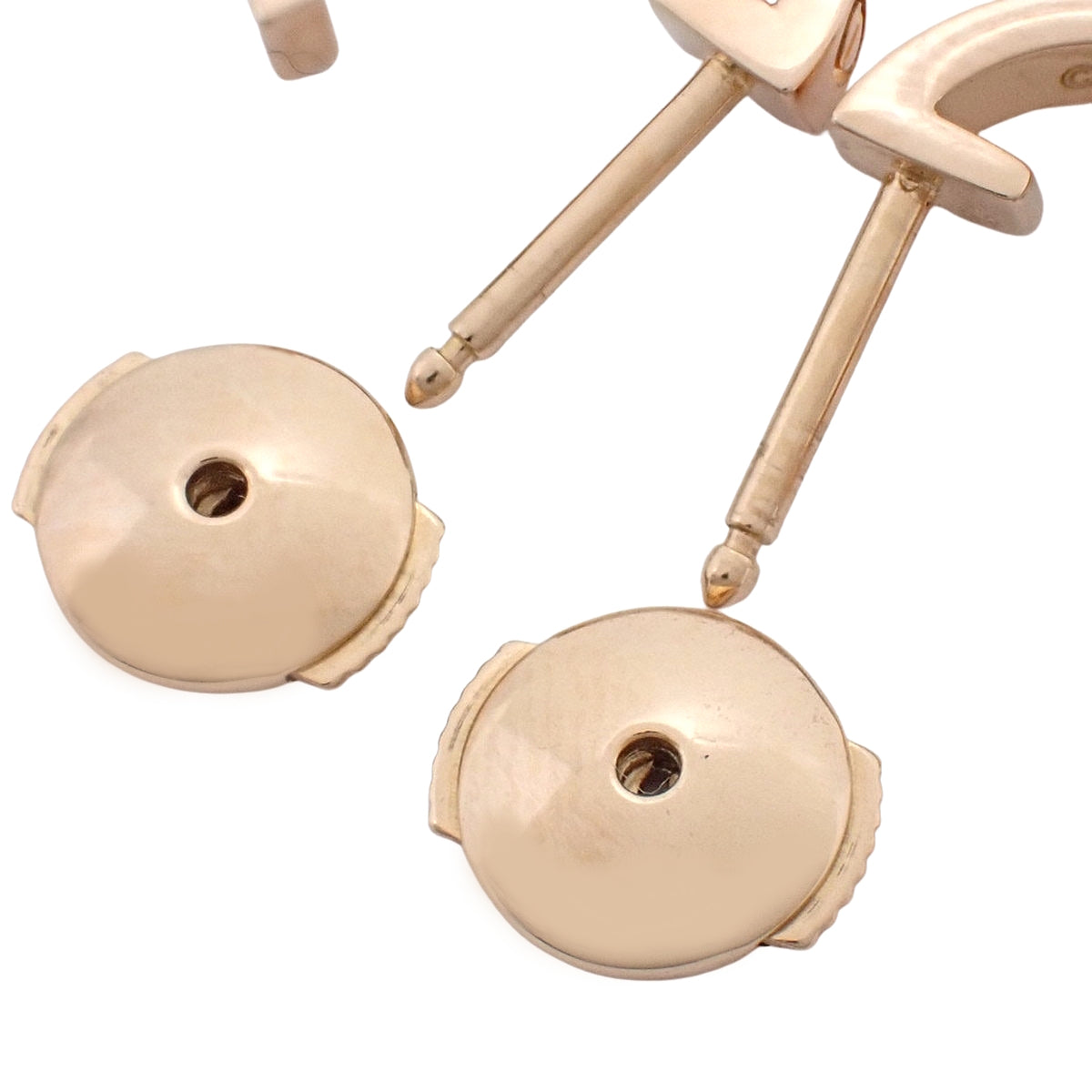 Love Hoop Earrings, Small Model, Pink Gold, K18PG