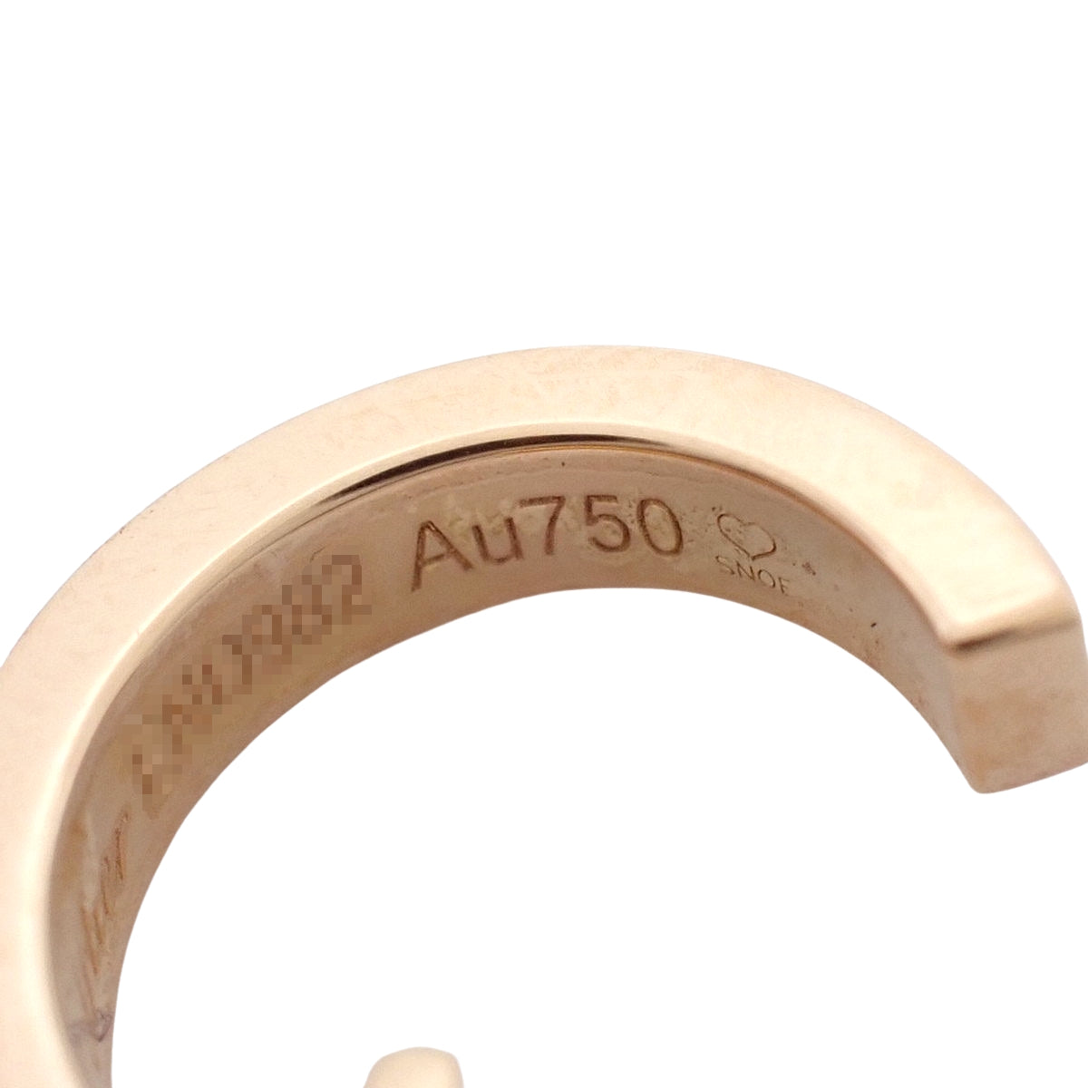 Love Hoop Earrings, Small Model, Pink Gold, K18PG