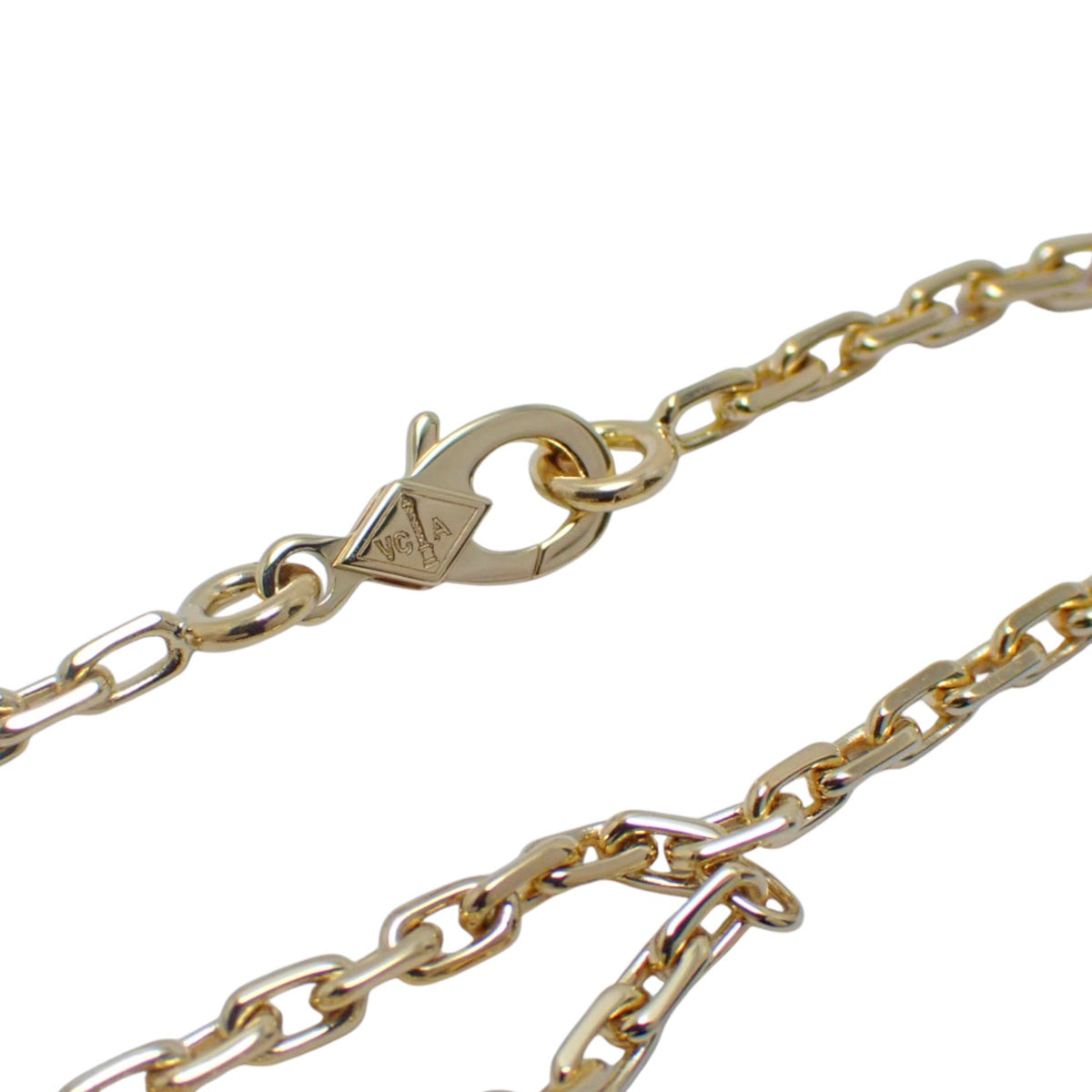 幸运阿尔罕布拉手链,四种图案可选:红玉髓/白贝壳/孔雀石/虎眼石,18K黄金