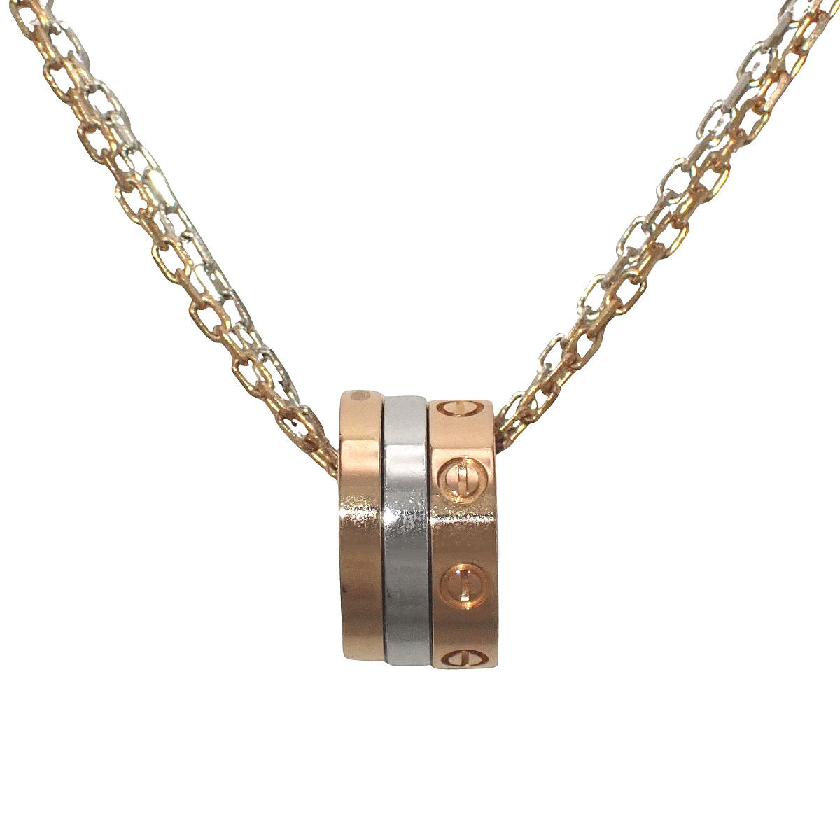 ラブ ネックレス ダイヤモンド ピンクゴールド ラブネックレス 6ダイヤモンド ピンクゴールド K18PG ホワイトゴールド