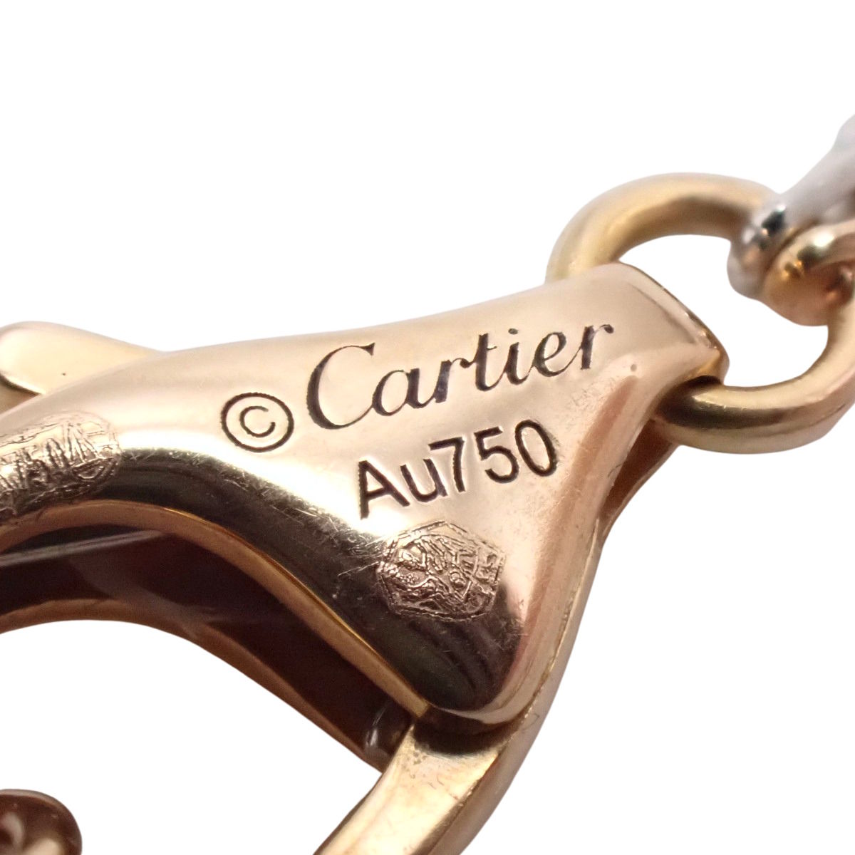 Love Necklace 6 Diamonds Pink Gold K18PG White Gold K18WG