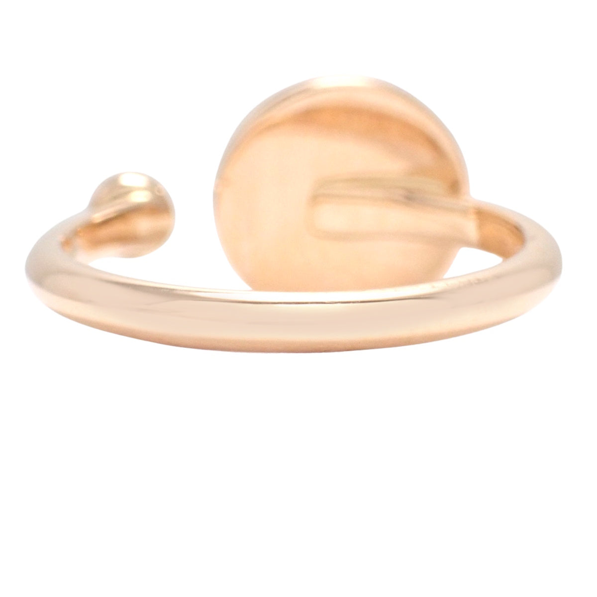 太阳花迷你戒指,珍珠母贝/钻石,粉红金,18K金