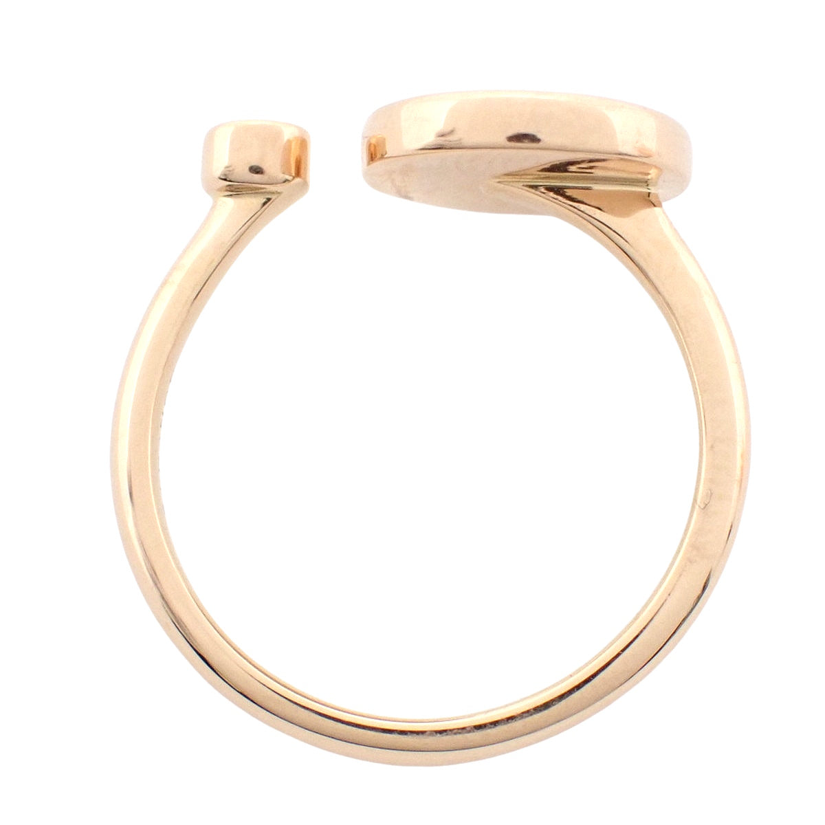 太阳花迷你戒指,珍珠母贝/钻石,粉红金,18K金