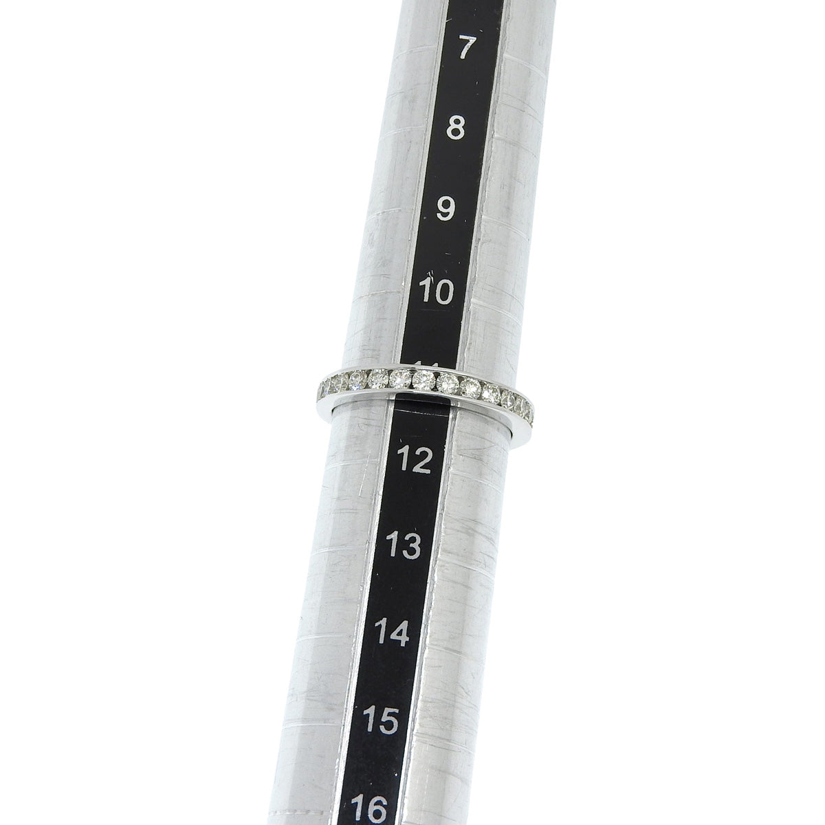 ハーフエタニティ リング D0.50 K18WG 11.5(51.5)号 2.6g