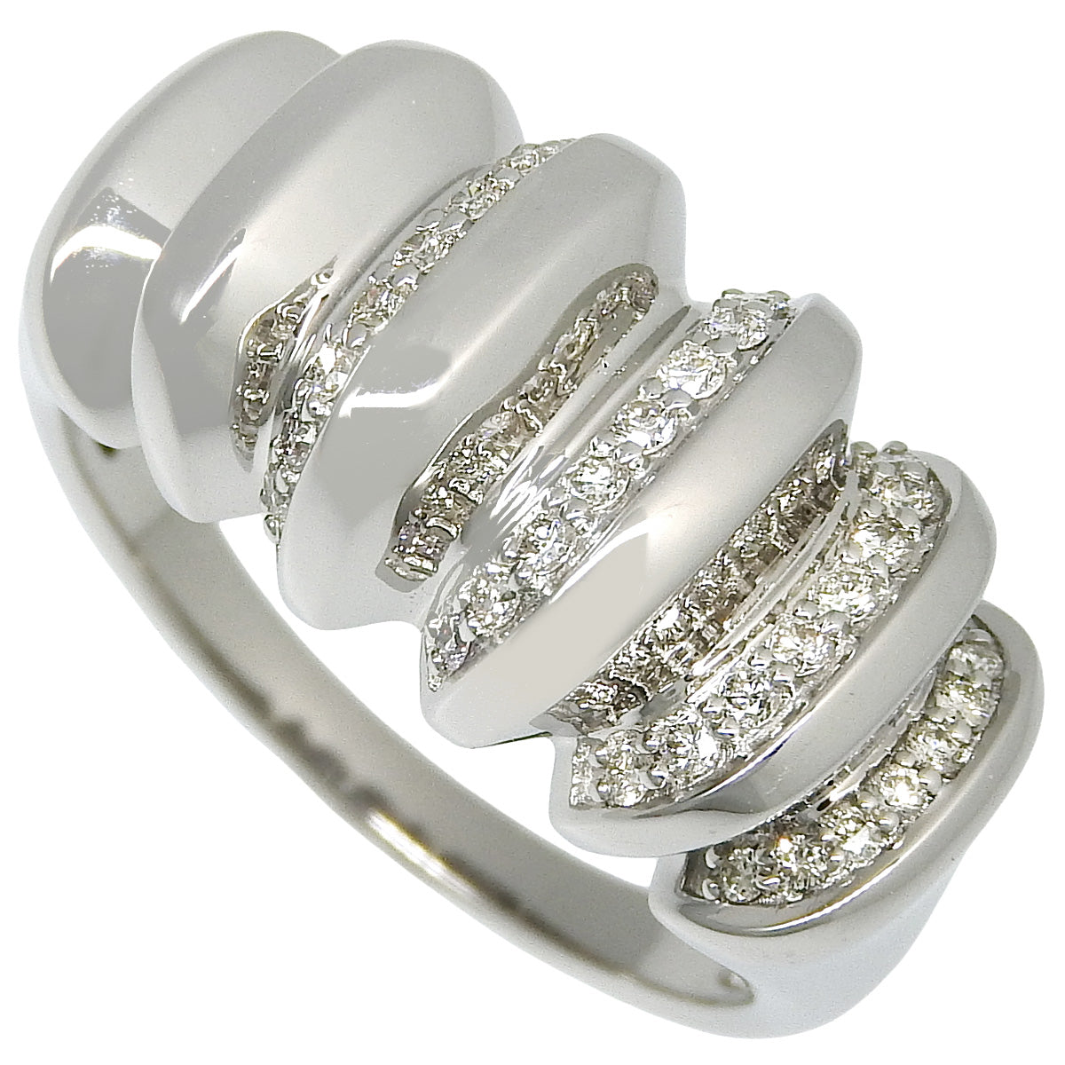 Diamond ring D0.35 Platinum Pt950 13.5g