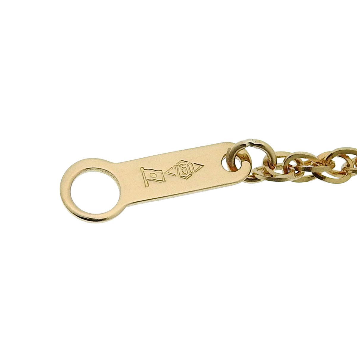 蝴蝶形钻石项链 D0.53 黄金 K18YG 6.2克